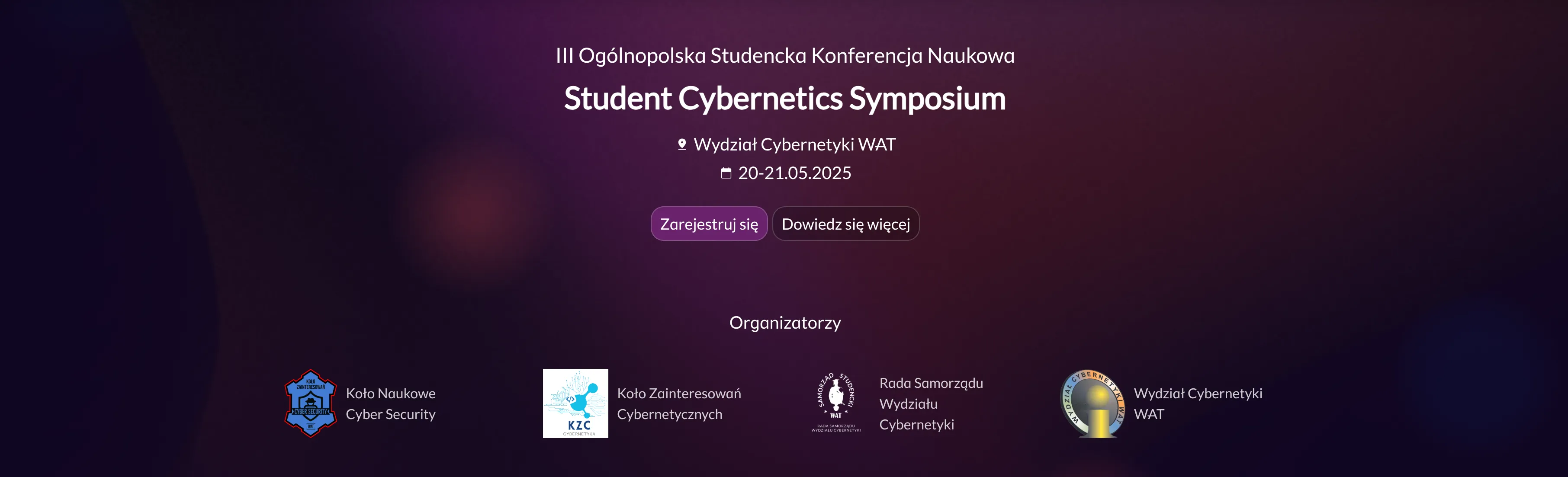 Zaproszenie na Trzecią Ogólnopolską Konferencję Student Cybernetics Symposium - obrazek